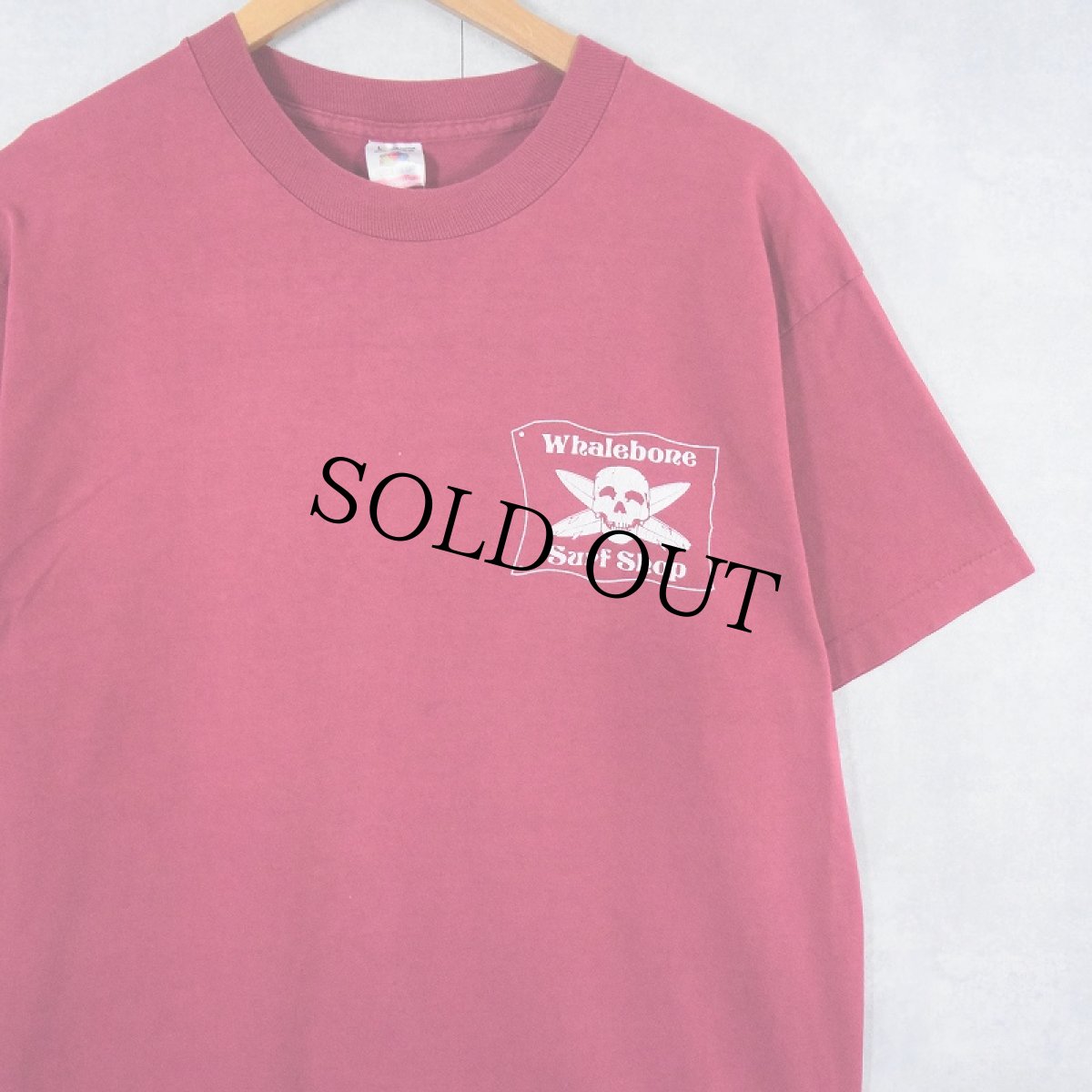 画像2: 90's Whalebone Surf Shop USA製 サーフショッププリントTシャツ L (2)
