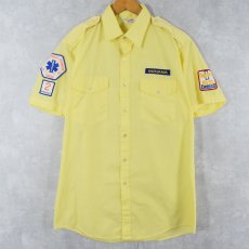 画像1: 70's Unitog USA製 ワッペン付き ワークシャツ SIZE15-15 1/2 (1)