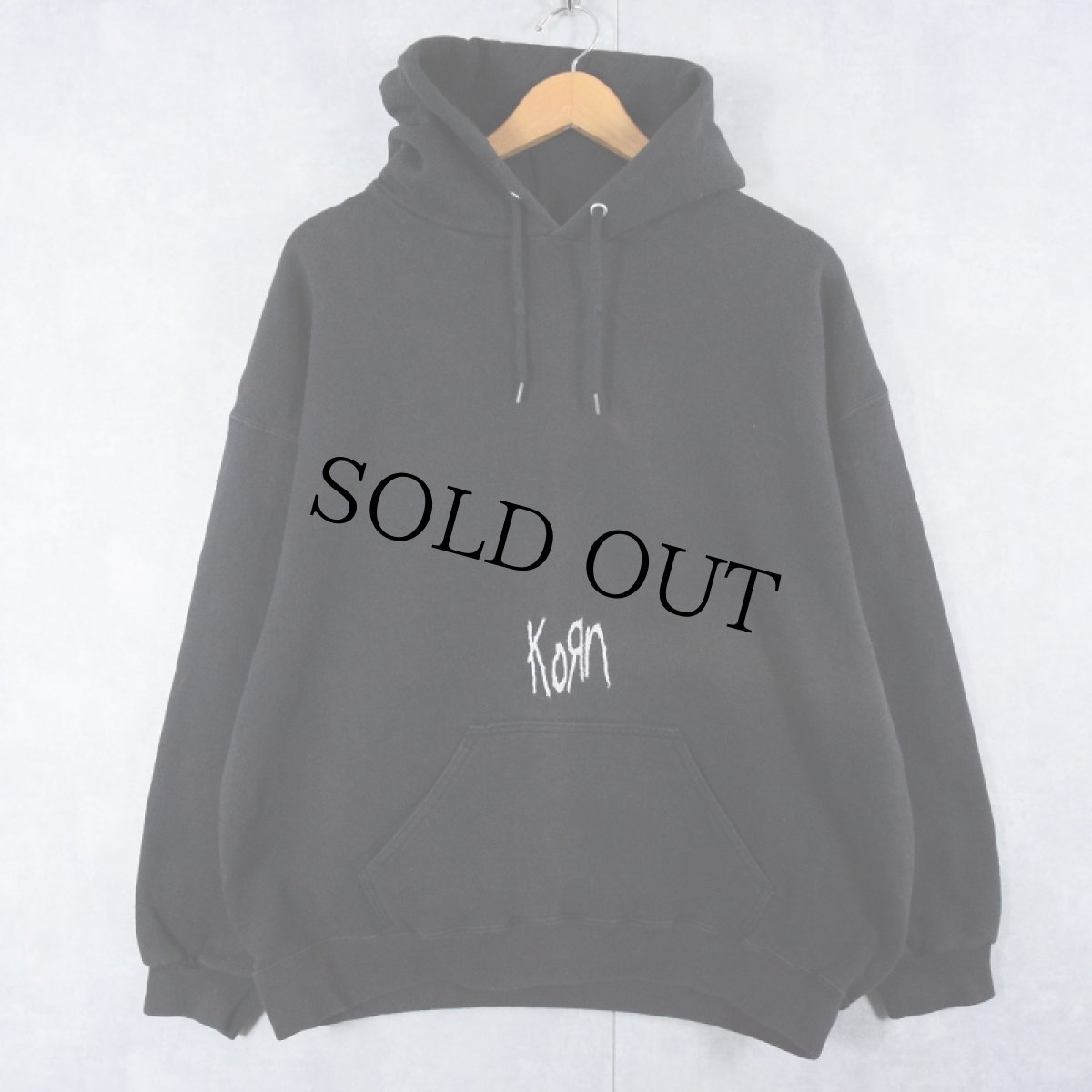 画像2: Korn メタルバンドスウェットフーディー BLACK XL (2)