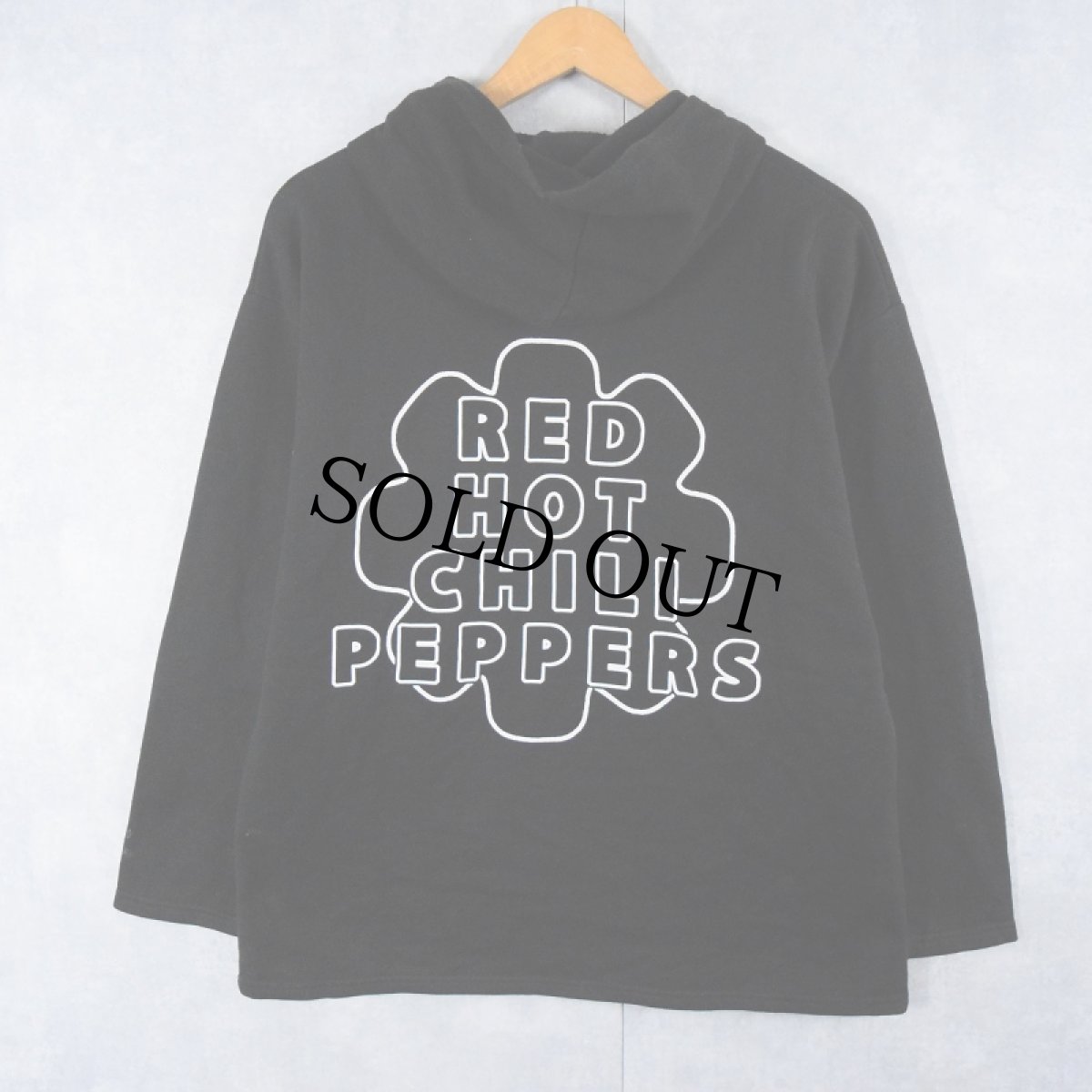 画像2: RED HOT CHILI PEPPERS ロックバンド フォトプリントスウェットフーディー BLACK S (2)