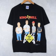 画像1: 【SALE】 90's〜 King of the Hill キャラクタープリントTシャツ BLACK M (1)