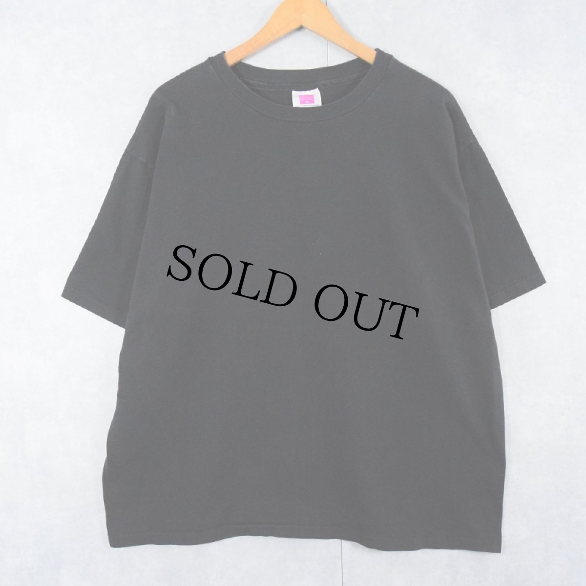 画像1: 90's Hanes USA製 無地Tシャツ BLACK XL (1)