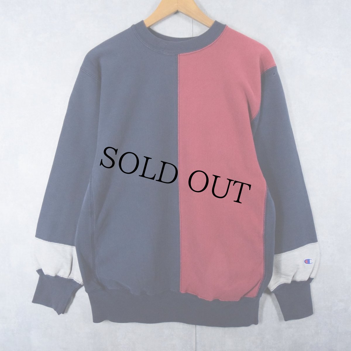 画像1: 90's Champion REVERSE WEAVE USA製 クレイジーパターンスウェット XL (1)