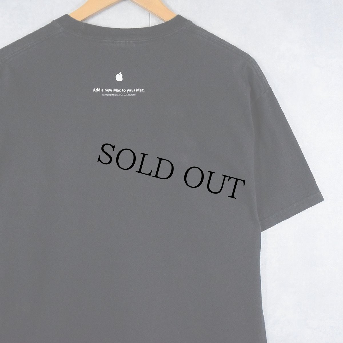 画像2: 2000's Apple "Mac OS X" プリントTシャツ BLACK L (2)