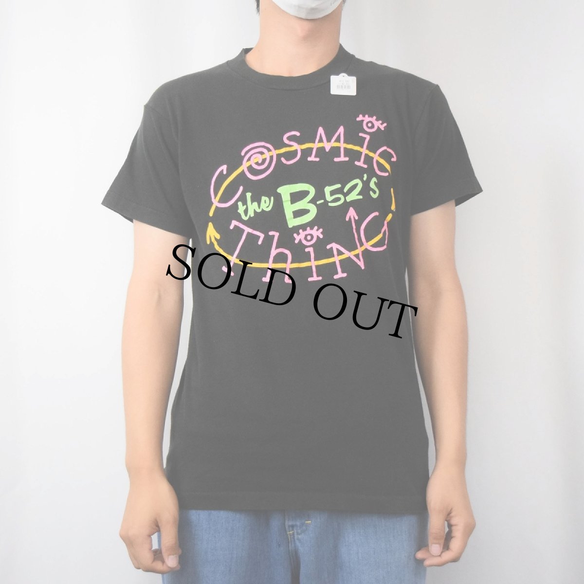 画像3: 1989 B-52's USA製 "Cosmic Thing" ニュー・ウェイヴ・バンドツアーTシャツ L (3)