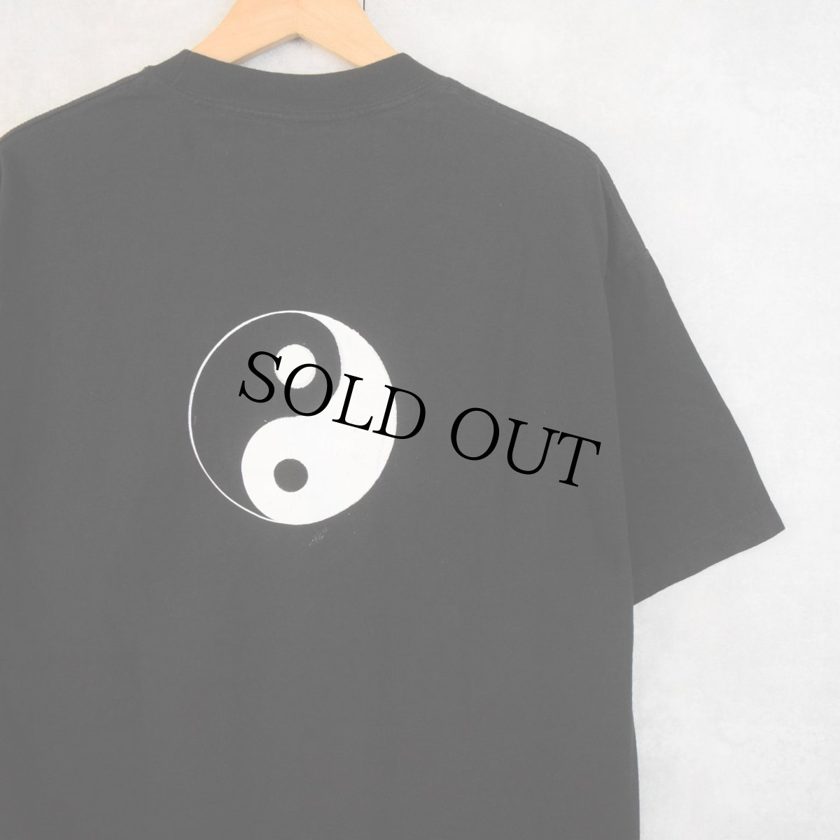 画像2: 陰陽プリントTシャツ L (2)