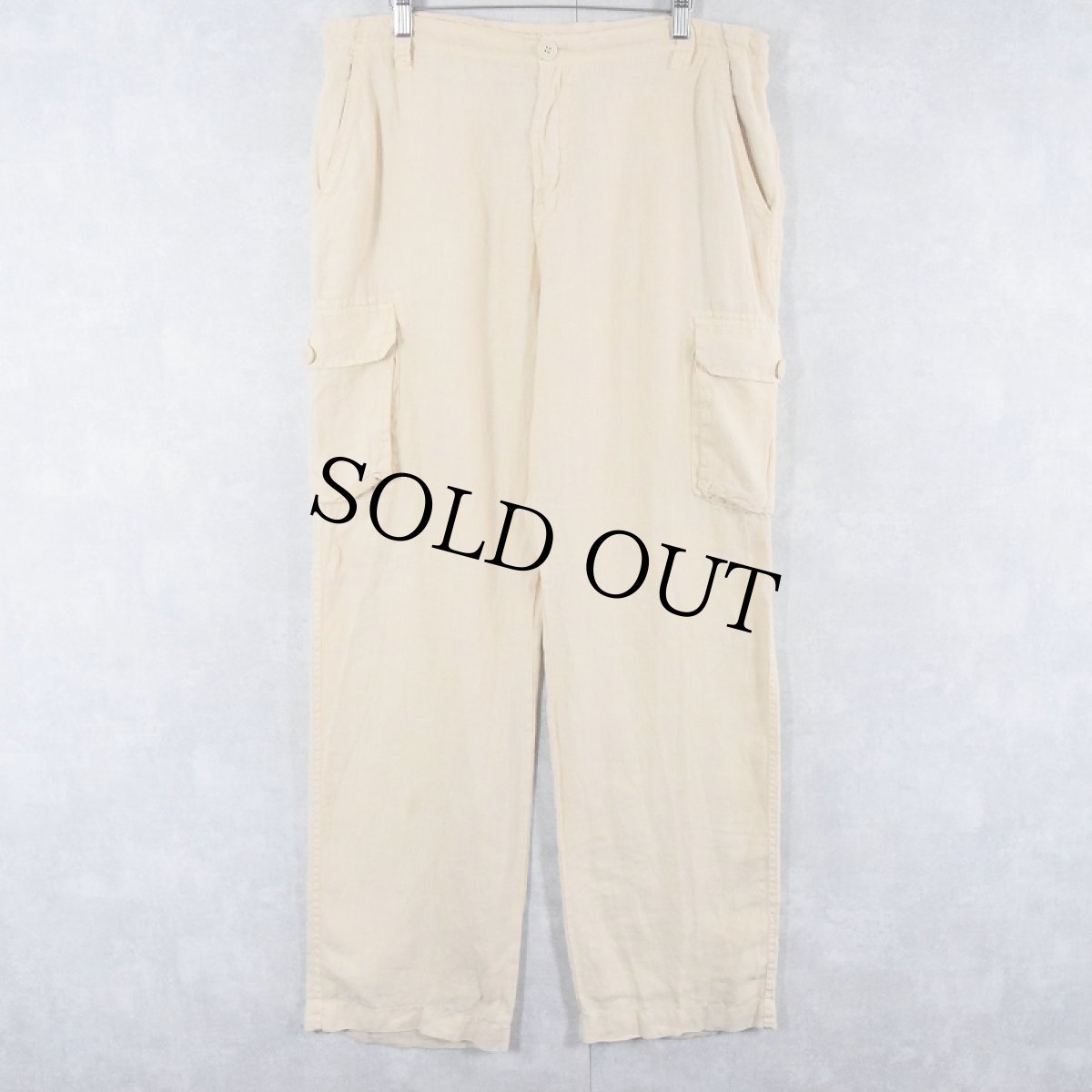 画像2: DERBY リネンカーゴパンツ W20-38 (2)