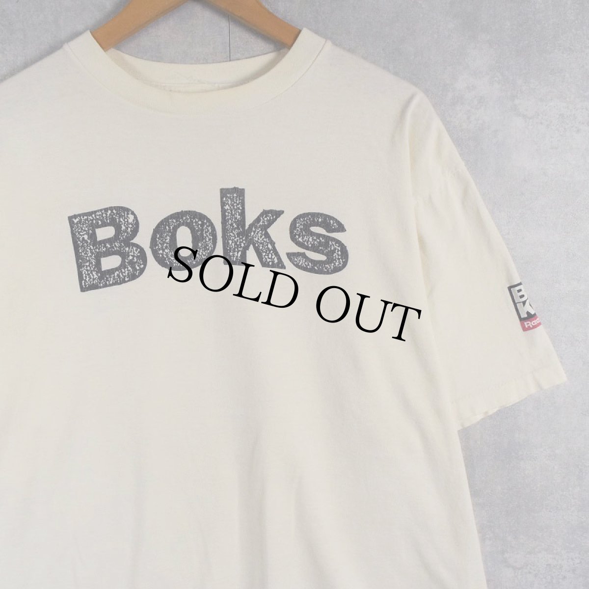 画像1: 【SALE】 90's Reebok BOKS ロゴプリントTシャツ (1)