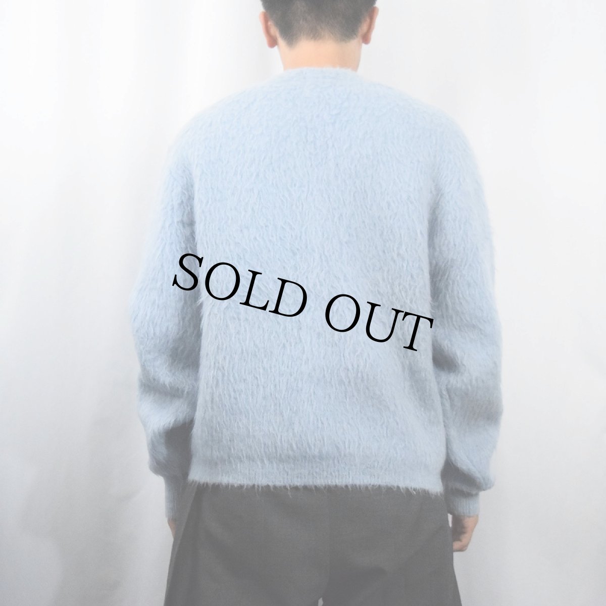 画像3: 60〜70's Knitz by Fritz モヘア×ウールニットカーディガン L (3)