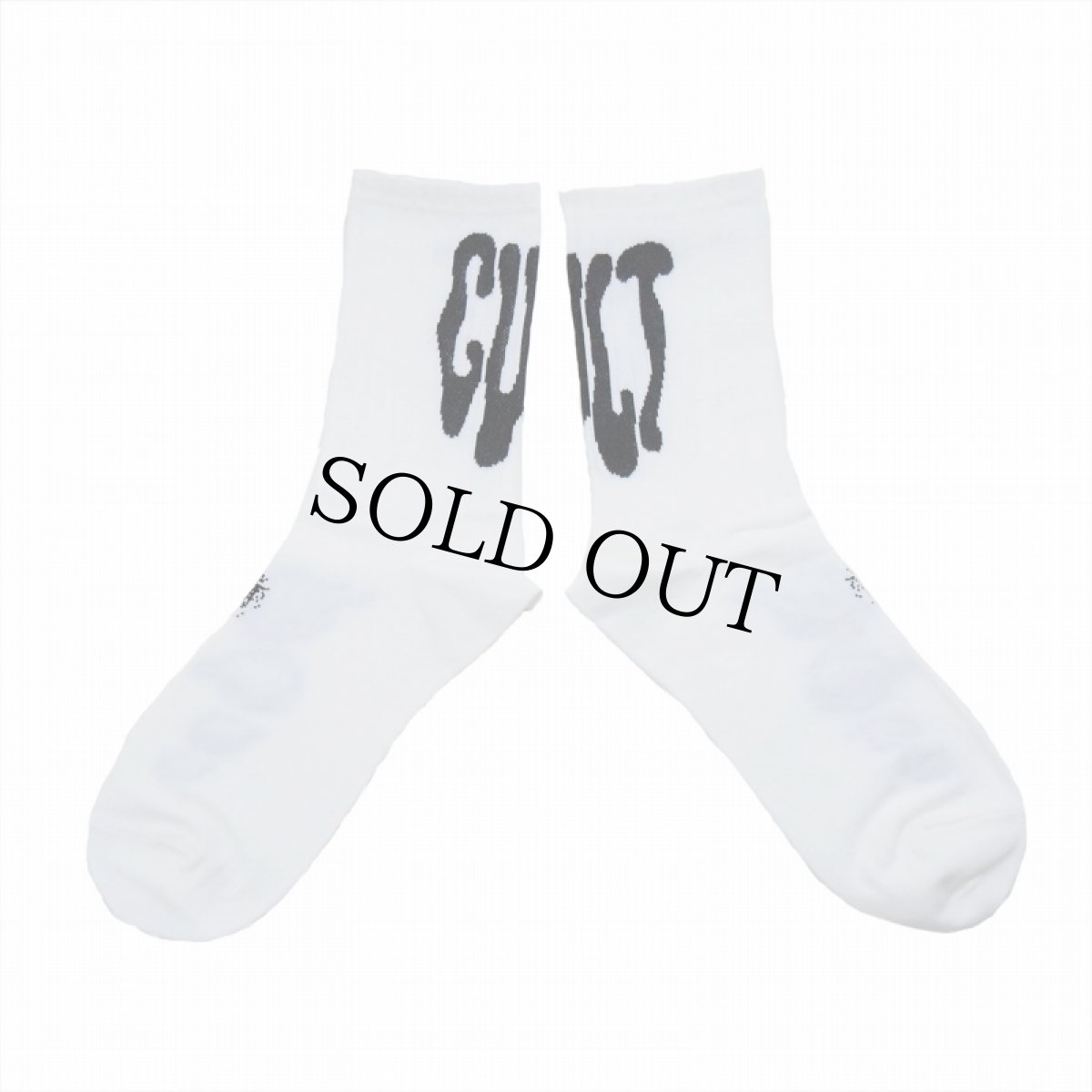 画像2: 【SALE】 CULTURES "cult logo sox" WHITE 【Free】 (2)