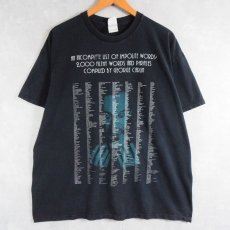 画像1: 【SALE】 2000's GEORGE CARLIN "AN INCOMPLETE LIST OF..." コメディアンプリントTシャツ BLACK 2XL (1)