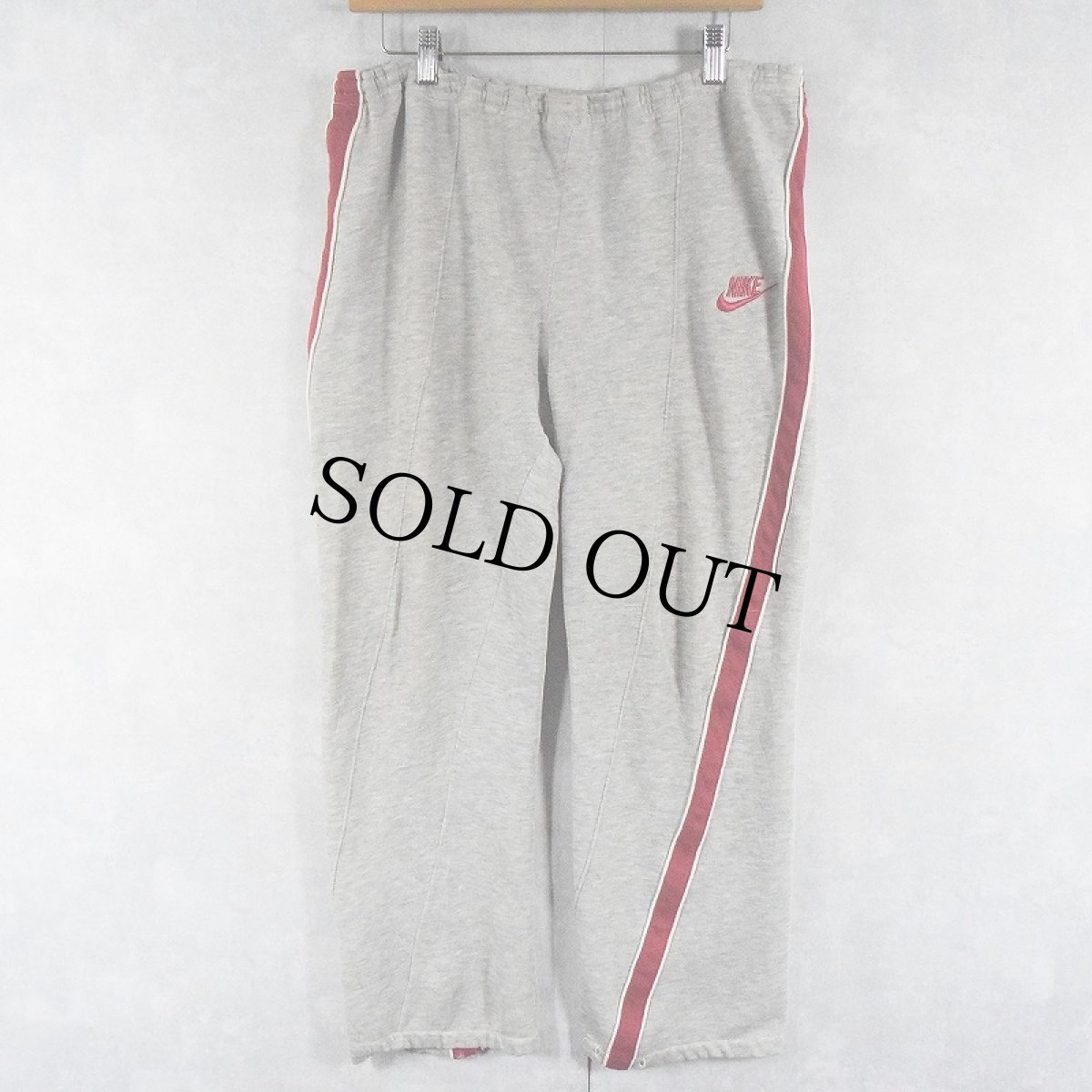 画像2: 70〜80's NIKE ロゴ刺繍 サイドラインスウェットパンツ L (2)
