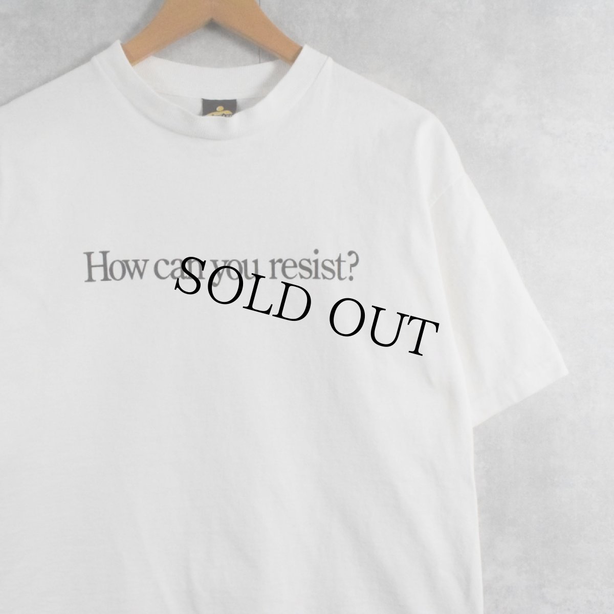 画像1: 90's Dow USA製 "How can you resist?" 企業 プリントTシャツ L (1)
