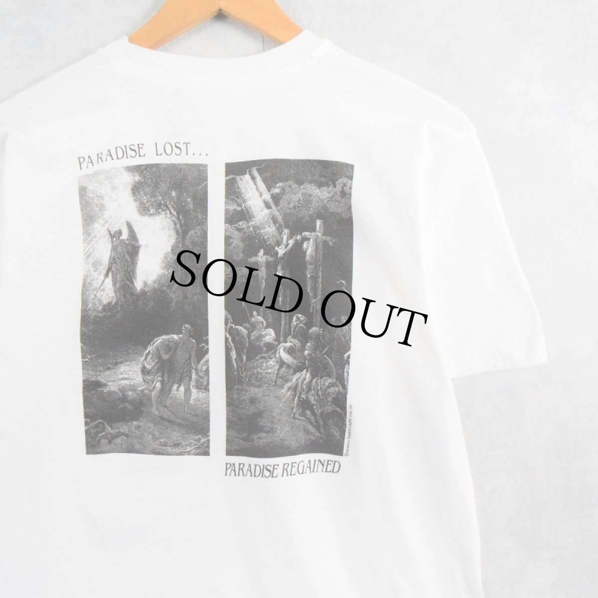 画像2: 90's Gustave Dore "Vision of the Valley of Dry Bones" アートプリントTシャツ L (2)