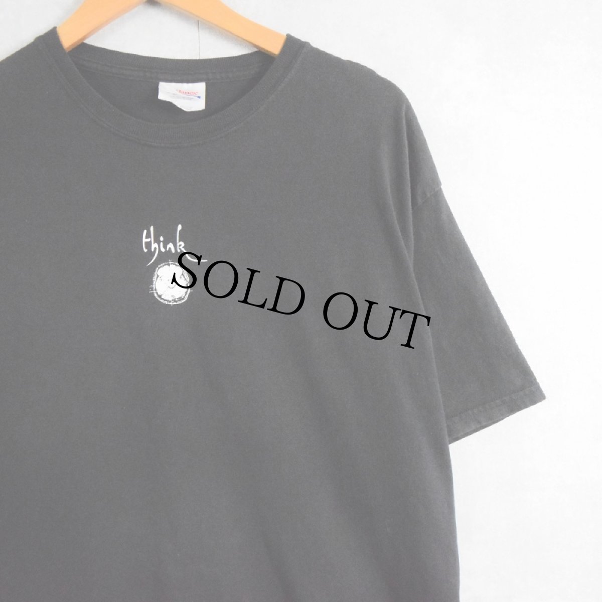 画像2: Stan Brakhage "It's okay to think while watching movies." メッセージプリントTシャツ L (2)