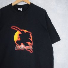 画像1: 【SALE】 犬夜叉 アニメプリントTシャツ BLACK XL (1)