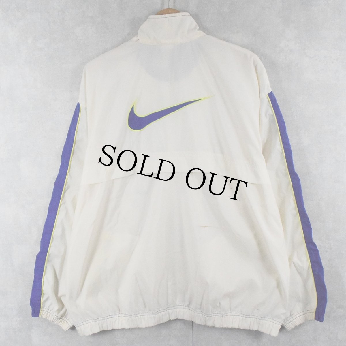 画像2: 90〜2000's NIKE ロゴ刺繍 切り替えデザイン ナイロンジャケット XL (2)