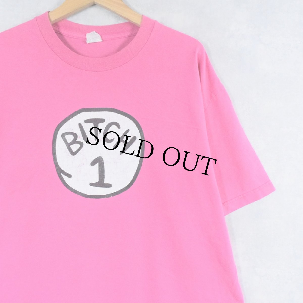 画像1: "BITCH 1" プリントTシャツ XL (1)