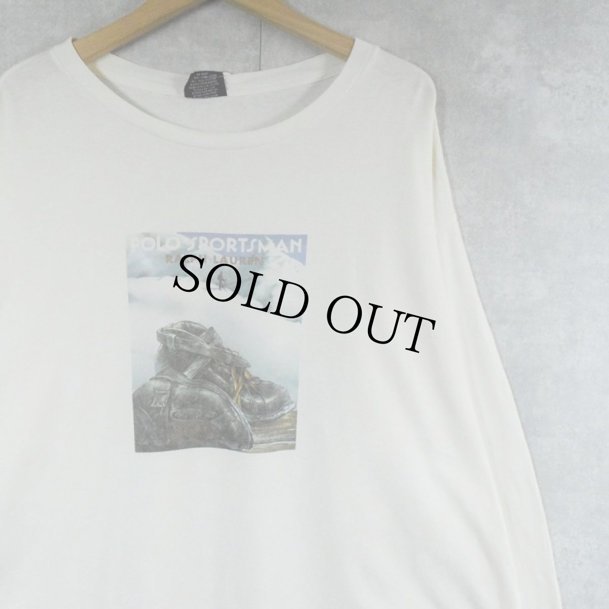 画像1: 90's POLO Ralph Lauren USA製 イラストプリントロンT XL (1)