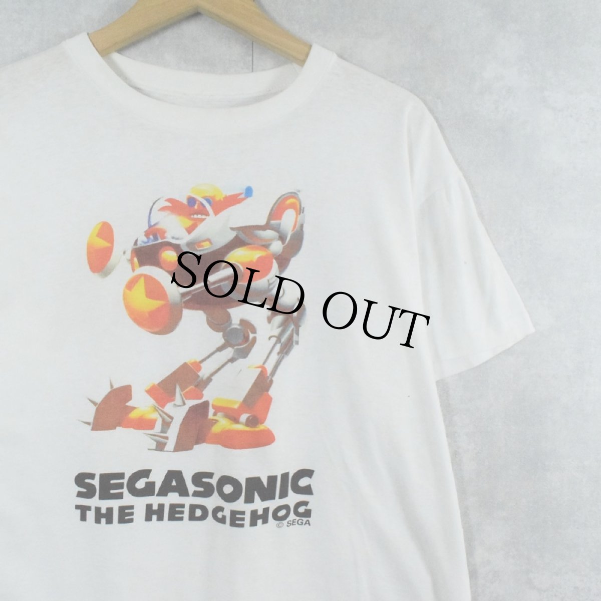 画像1: 90's SEGASONIC THE HEDGEHOG "Dr. EGGMAN" キャラクタープリントTシャツ (1)