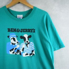 画像1: 【SALE】 90's BEN&JERRY'S USA製 "Woody Jackson" 企業プリントTシャツ XL (1)