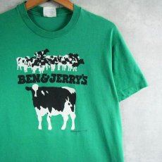 画像1: 【SALE】 80's BEN&JERRY'S USA製 "Woody Jackson" 企業プリントTシャツ L (1)