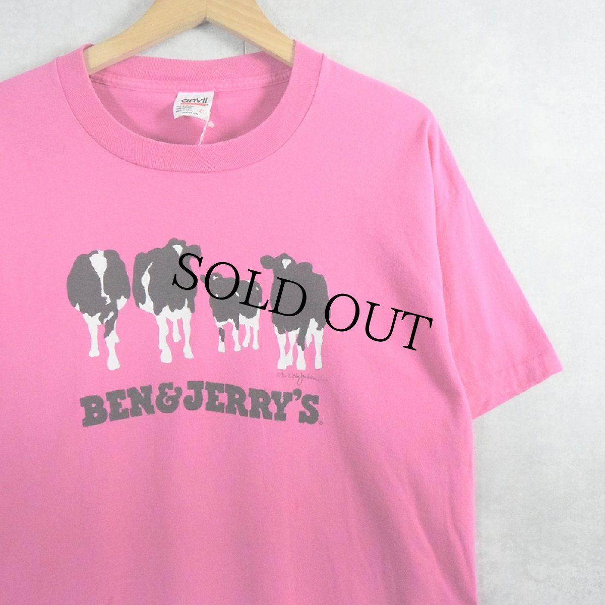 画像1: 90's BEN&JERRY'S USA製 "Woody Jackson" 企業プリントTシャツ XL (1)