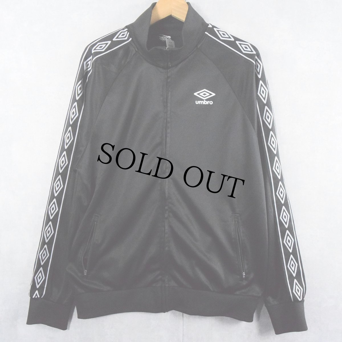 画像1: UMBRO サイドライン トラックジャケット BLACK XL (1)