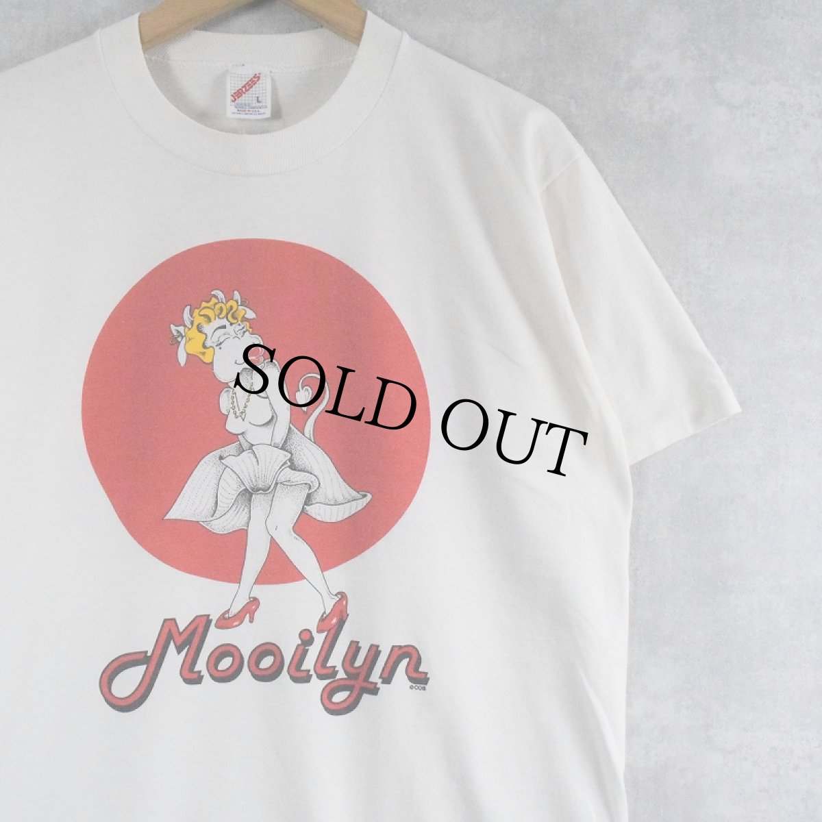 画像1: 90's USA製 "Mooilyn" パロディプリントTシャツ L (1)