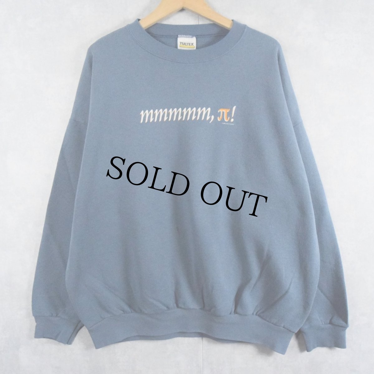 画像1: 〜2000's TULTEX "mmmmm,π !" プリントスウェット 2XL (1)