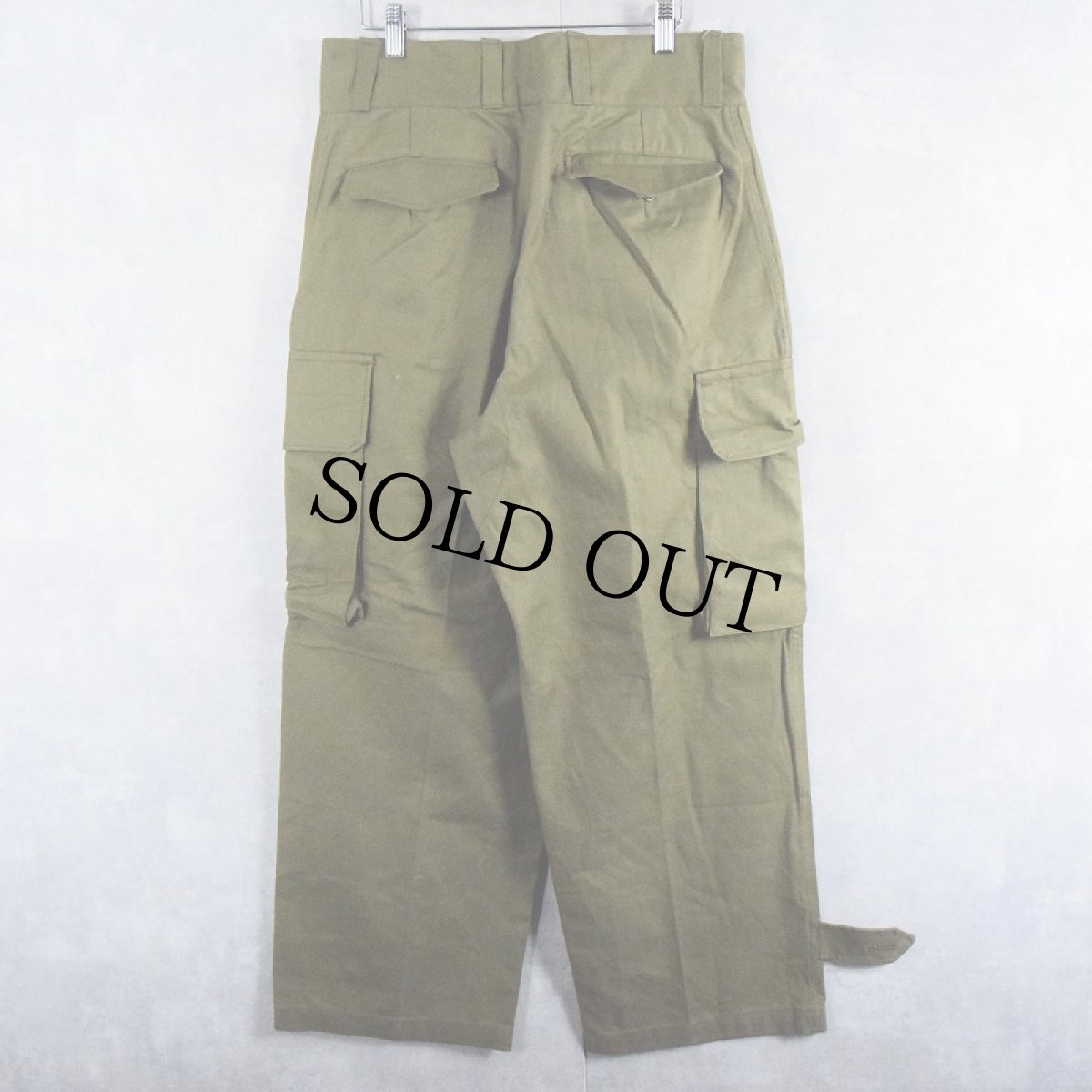 画像2: 60's FRENCH ARMY M-47 前期 コットンツイル カーゴパンツ (2)