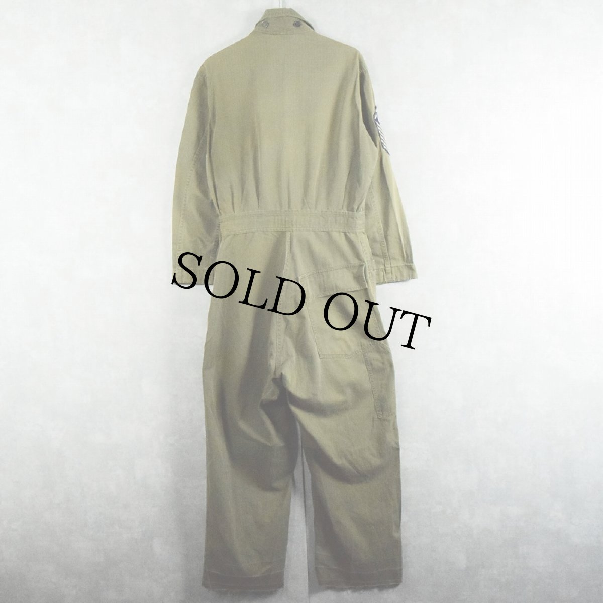 画像2: 40's U.S.ARMY 13スター M-43 HBT パッチ付き オールインワン 38L (2)