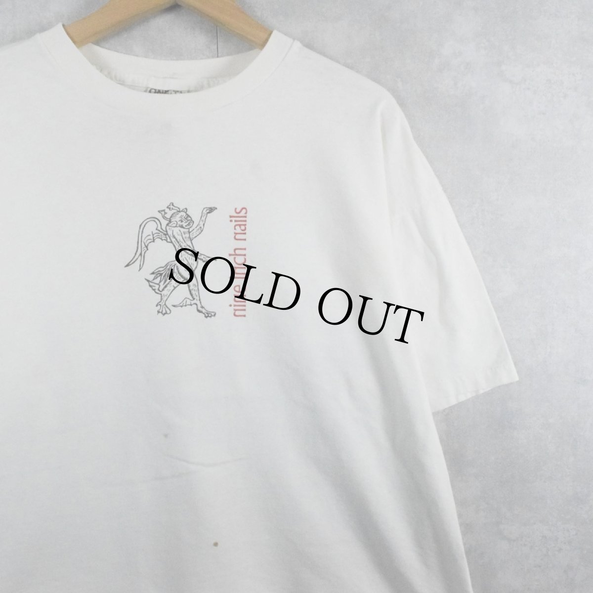 画像2: 90's NINE INCH NAILS "DEVIL TOUR 1995" ロックバンドプリントTシャツ XL (2)