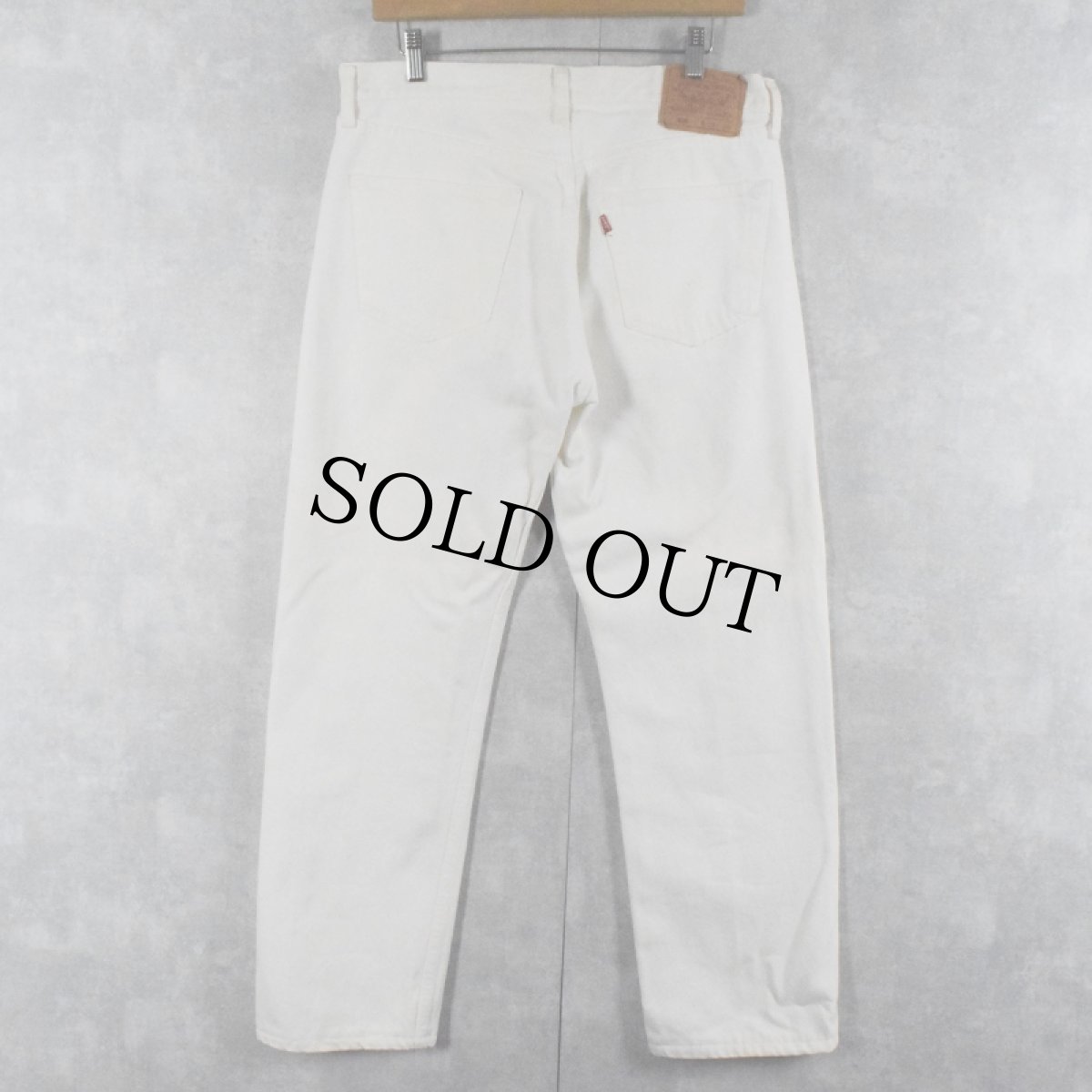 画像2: 90's Levi's 501 USA製 ホワイトデニムパンツ W34 (2)