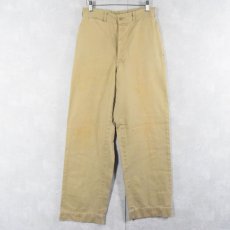 画像1: 【SALE】 50's U.S.ARMY チノトラウザーズ W27 (1)