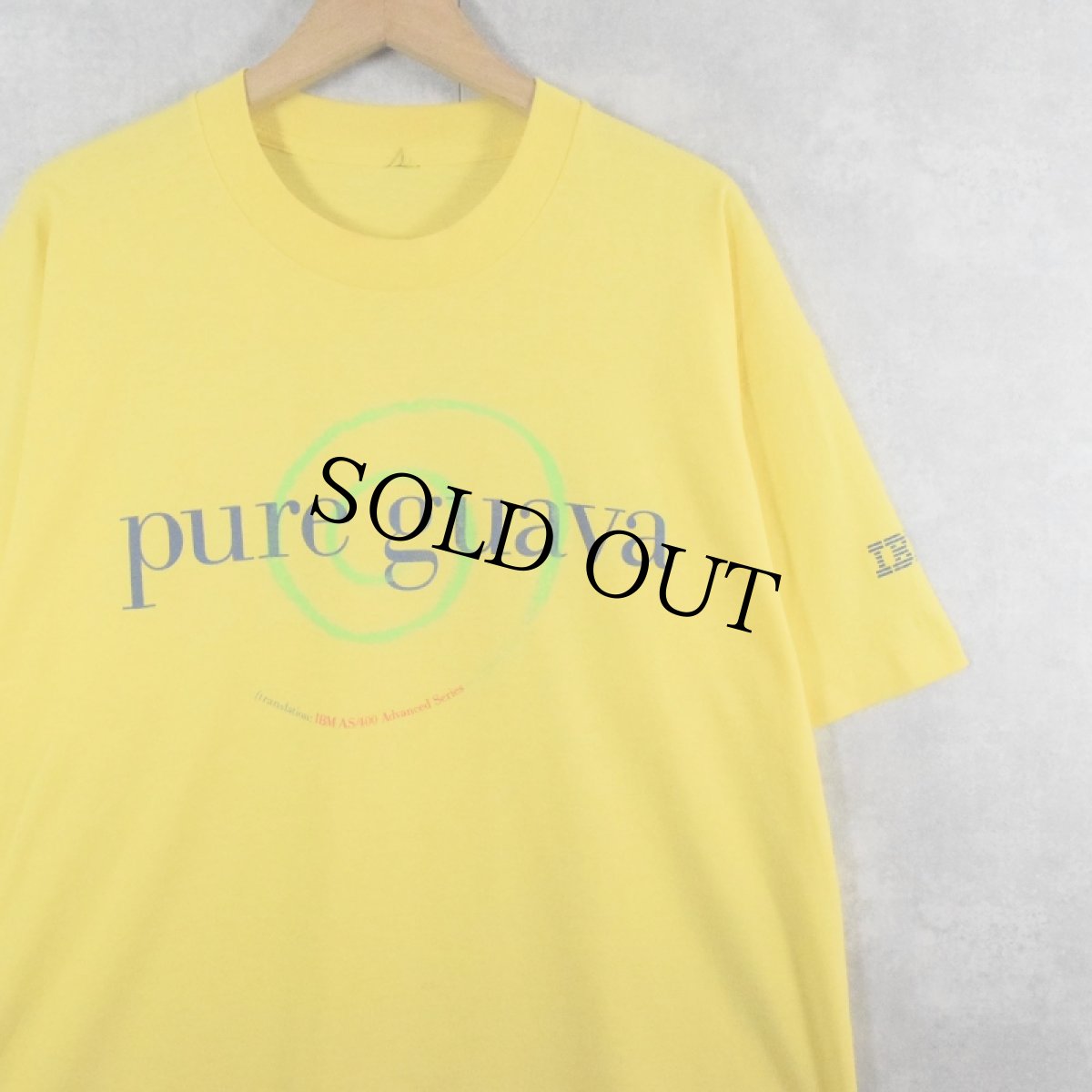 画像1: 【SALE】 90's IBM "pure guava" コンピューター企業プリントTシャツ (1)