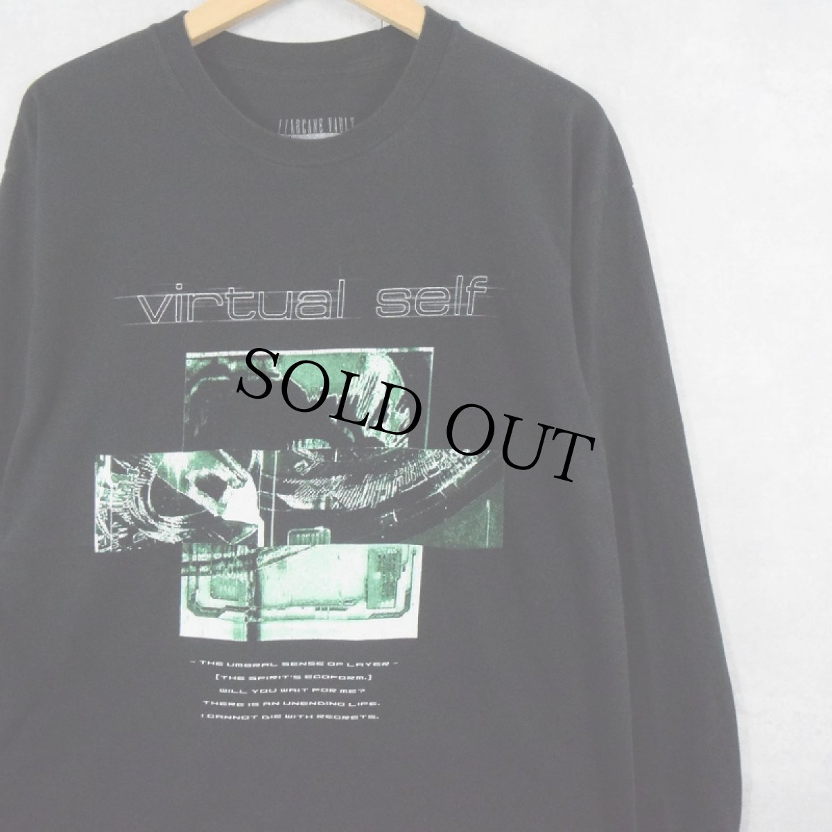 画像1: Porter Robinson "virtual self" ミュージシャンプリントロンT BLACK L (1)