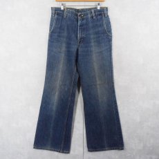 画像1: 70's Levi's Fresh Produce 20670-5516 ベルボトムデニムパンツ W34 (1)