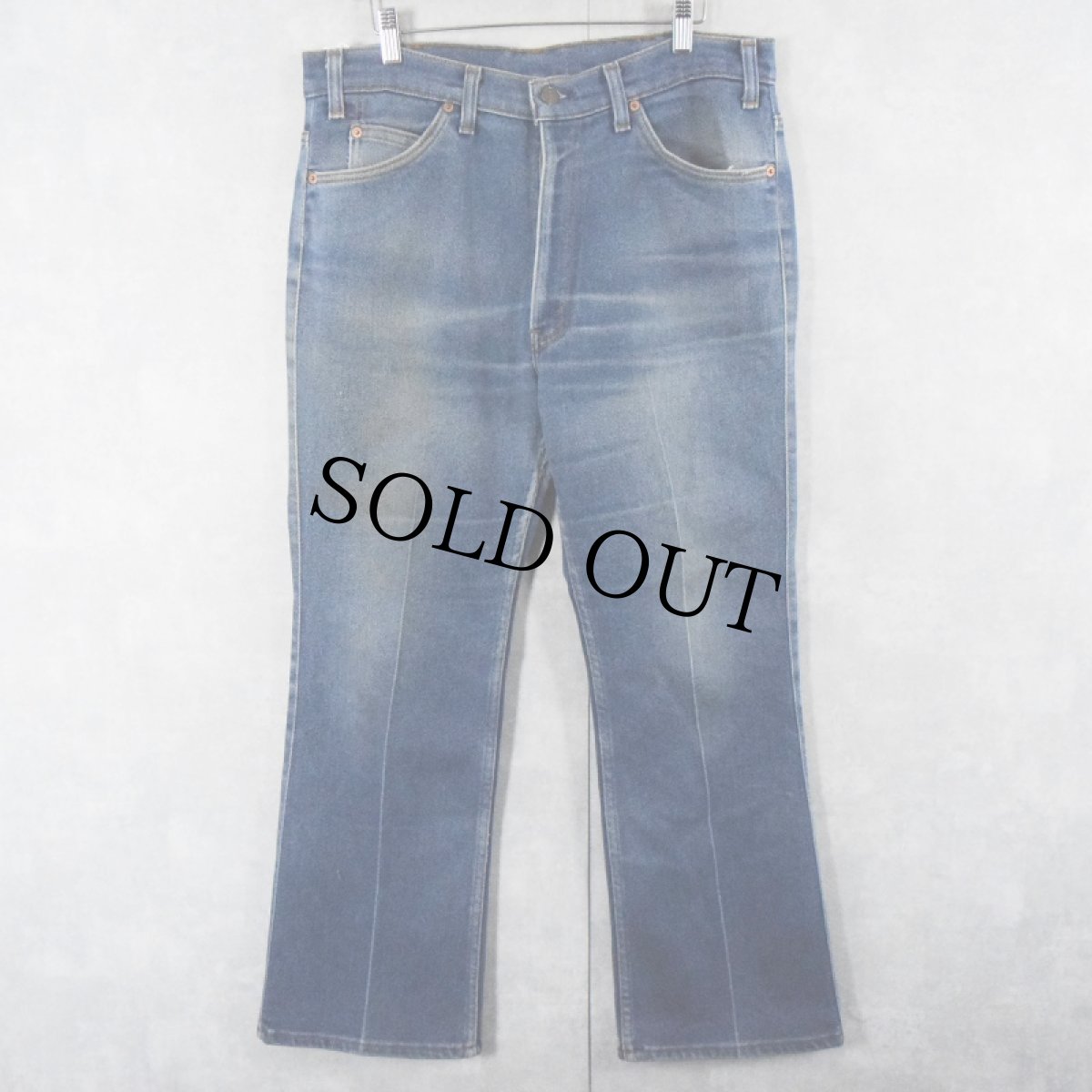 画像1: 80's Levi's 517-2017 USA製 ブーツカット ストレッチデニムパンツ W34 (1)