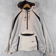 画像1: 90's NIKE 切り替えデザイン ナイロンアノラックパーカー XL (1)