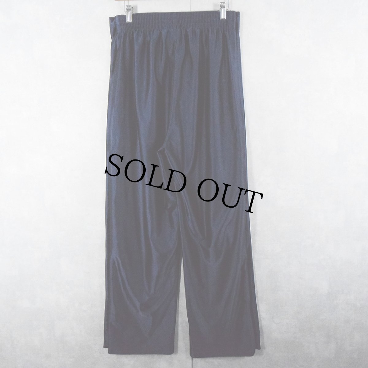 画像2: adidas ロゴ刺繍 サイドスナップ トラックパンツ NAVY M (2)