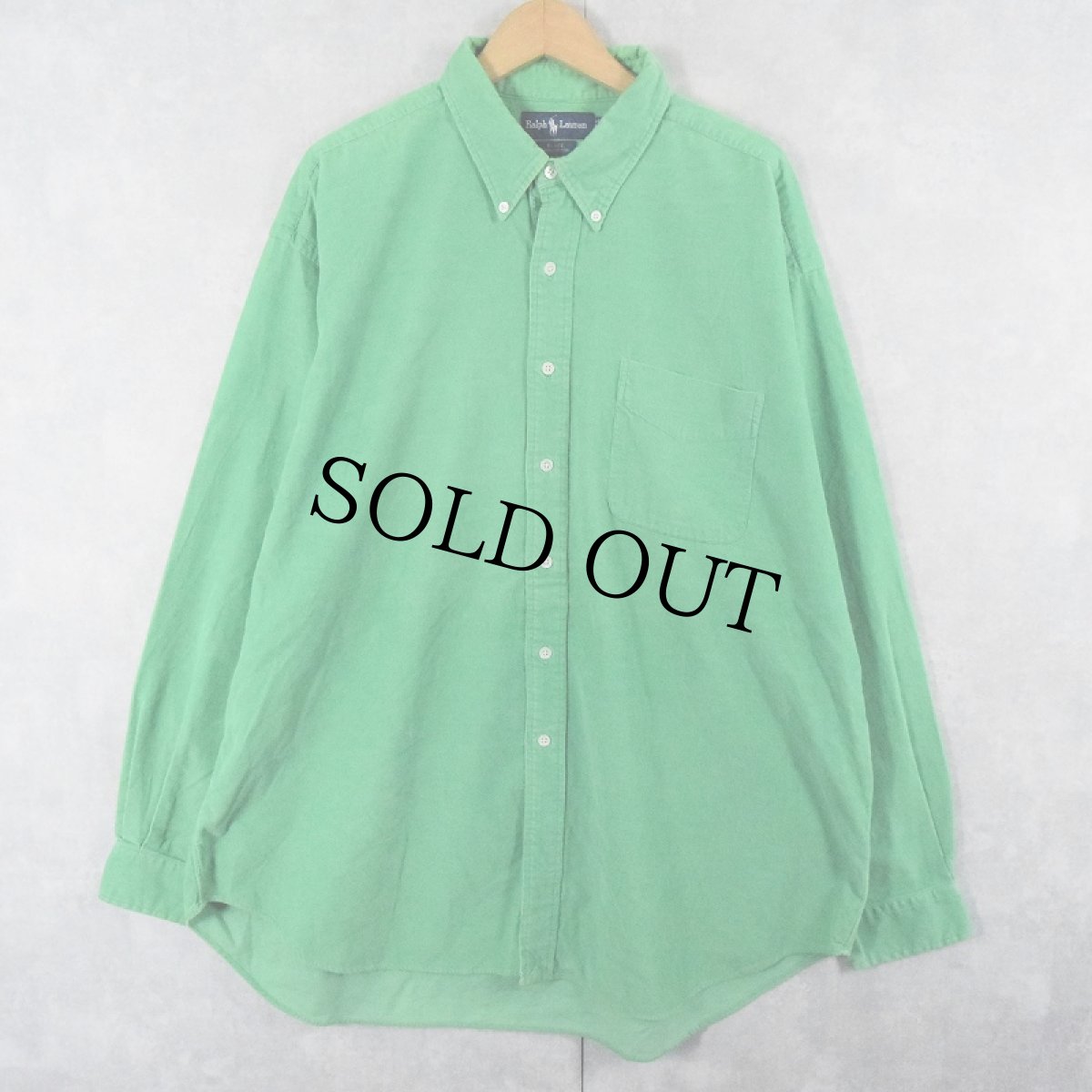 画像1: Ralph Lauren "BLAKE" ボタンダウンコーデュロイシャツ XXL (1)