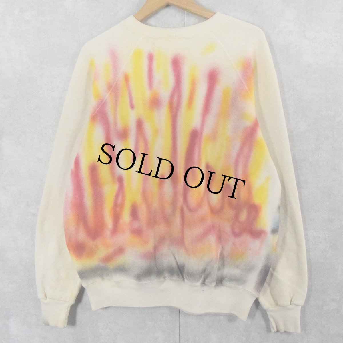 画像2: 80〜90's RANBO アクション映画 ハンドペイントスウェット (2)