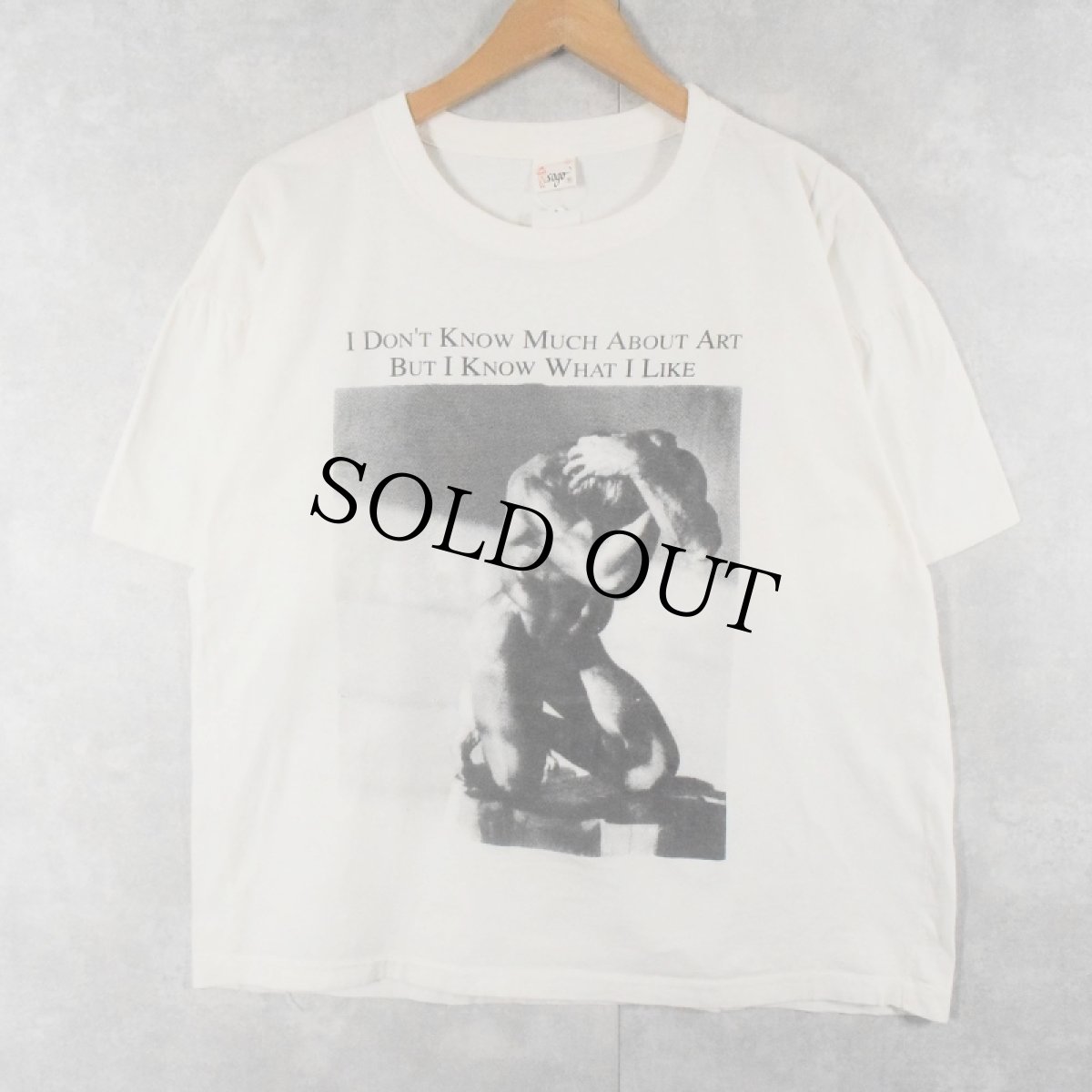 画像1: 90's  Herb Ritts "Male nude on log" フォトプリントTシャツ XL (1)