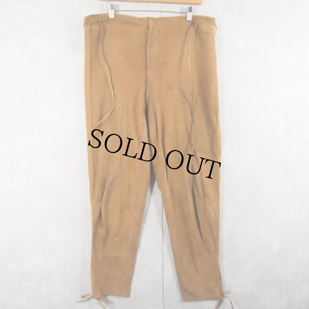 画像3: 30〜40's ヌバックレザー プルオーバー/パンツ SETUP (3)