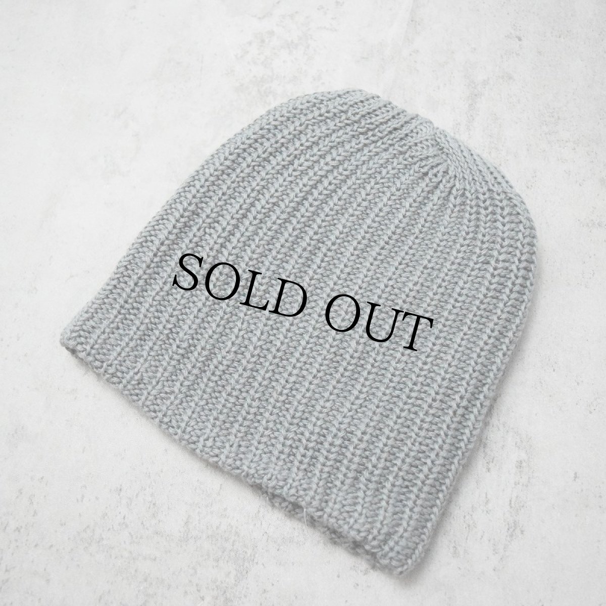 画像1: COLUMBIA KNIT USA製 コットンウォッチキャップ CHARCOAL (1)