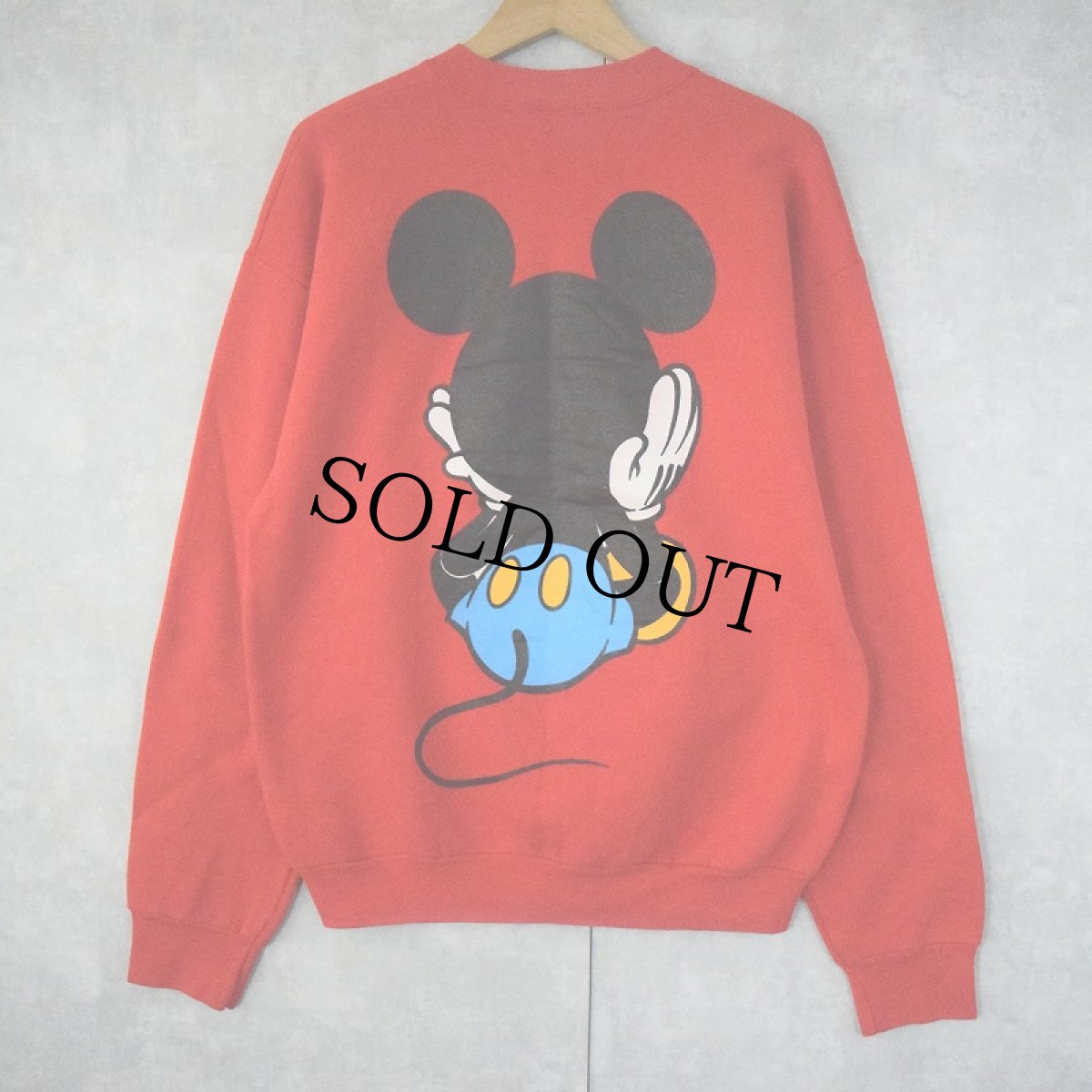 画像2: 90〜2000's 青パンミッキー キャラクタープリントスウェット (2)