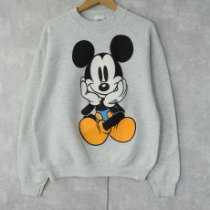 画像1: 90's MICKEY&CO. 青パンミッキー キャラクタープリントスウェット (1)