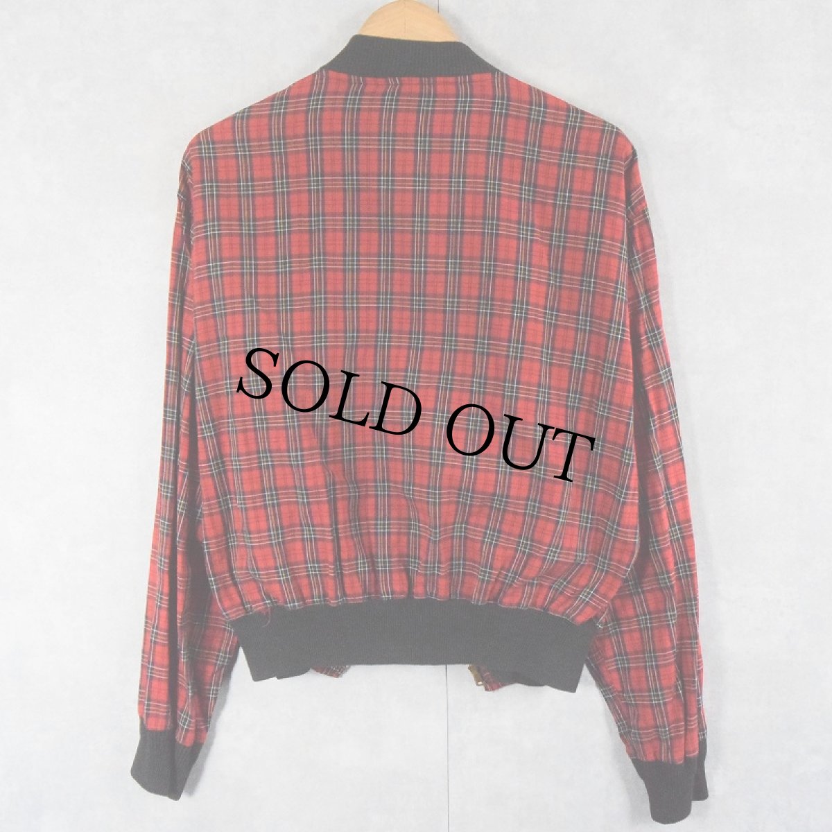 画像2: 50〜60's WELGRUME Sportswear タータンチェック柄 スイングトップ L (2)