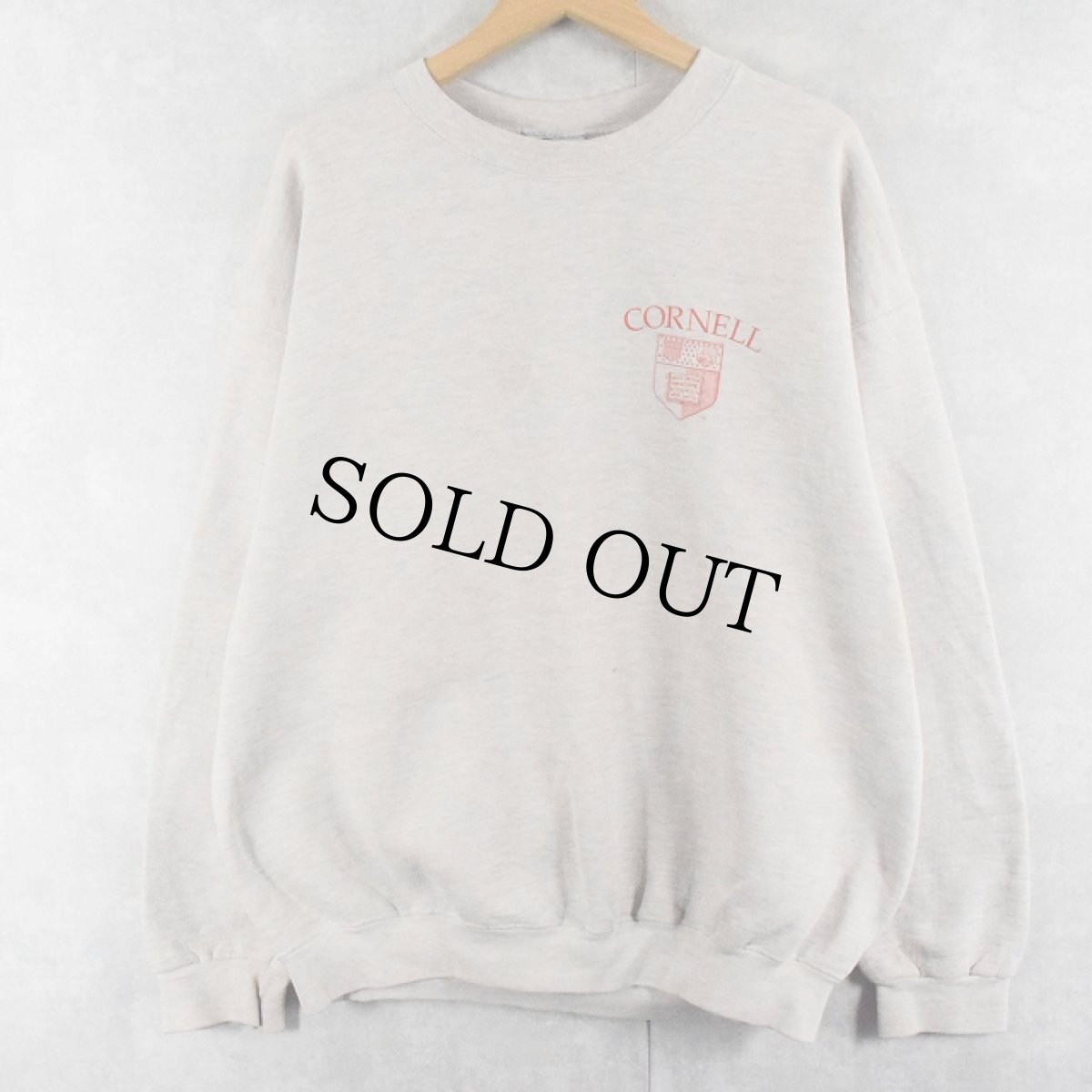 画像2: 90's Lee USA製 SUPER BLEND "CORNELL" バックプリントスウェット XL (2)